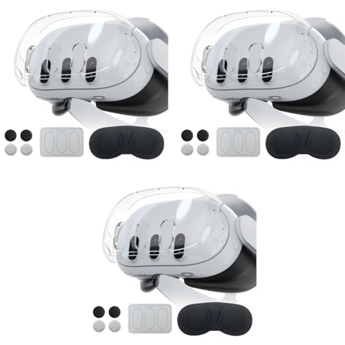 ZORBES® Protective Case for Meta Quest 3 Protective Shell Cover Oculus VR Accessories Lens Tempered Film Joystick Caps No Quest 3 3PCS ZORBES® Protective Case for Meta Quest 3 Protective Shell Cover Oculus VR Accessories Lens Tempered Film Joystick Caps No Quest 3 3PCS